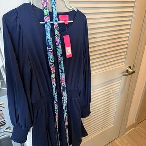 Lorella Stretch Dress with Belt